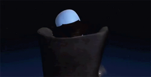 Cartoon Character With Large Head Praying