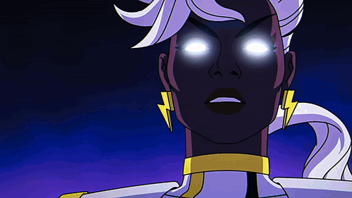 Cartoon Character with Lightning Bolt Ears