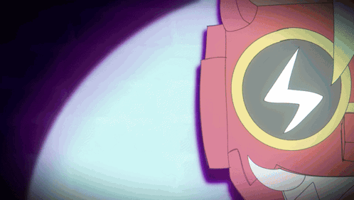 Cartoon Character With Lightning Bolt GIF