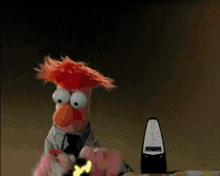 Cartoon Character With Lightning Bolt Out Of Head GIF