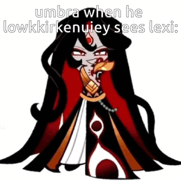 Cartoon Character with Long Black Hair and Red White Dress