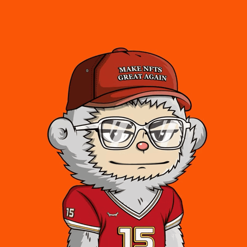 Cartoon Character With Make NFTs Great Again Hat
