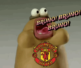 Cartoon Character With Manchester United Logo GIF