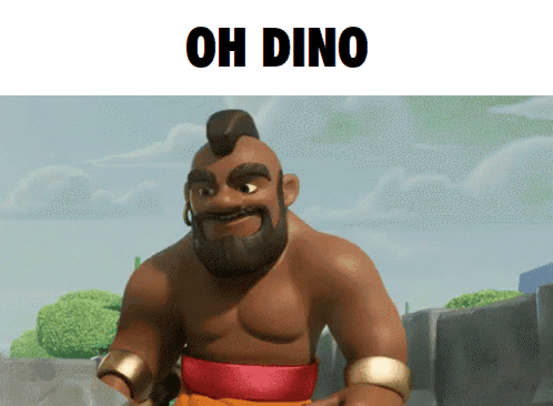 Cartoon Character With Mohawk Saying Oh Dino