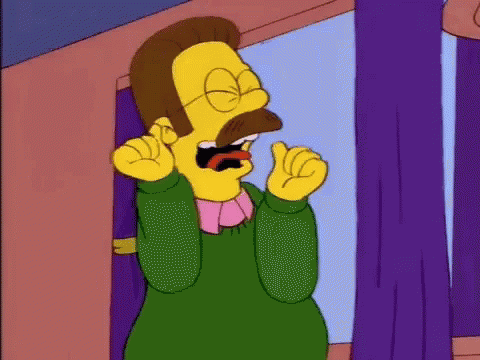 Cartoon Character With Mustache and Glasses at Window