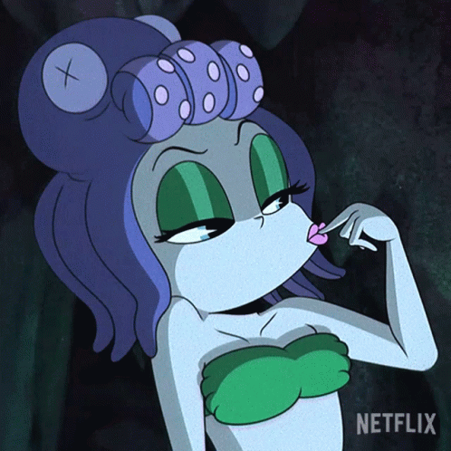 Cartoon Character With Netflix Logo GIF