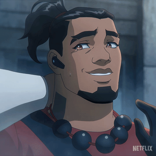 Cartoon Character With Netflix Logo