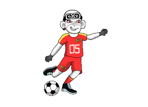Cartoon Character with Number 05