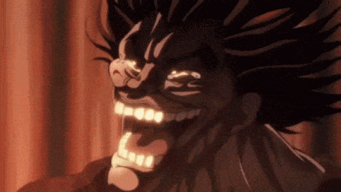 Cartoon Character With Open Mouth and Teeth