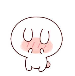 Cartoon Character with Pink Bubbles