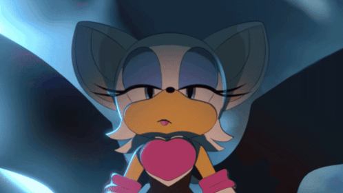 Cartoon Character With Pink Heart on Chest