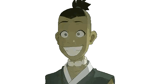 Cartoon Character With Ponytail Smiling