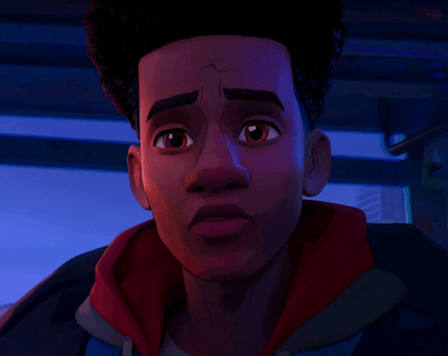 Cartoon Character with Purple Background