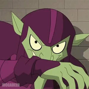 Cartoon Character with Purple Helmet and Green Ears