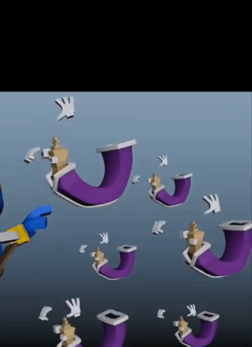 Cartoon Character With Purple Pants