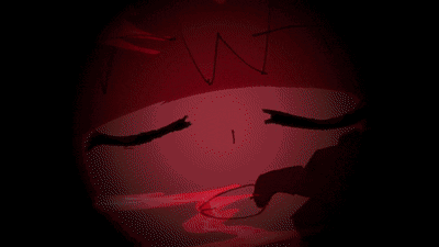 Cartoon Character With Red Eyes And Red Hair GIF