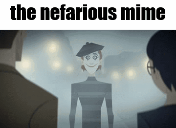 Cartoon Character With Red Eyes And White Fingers GIF