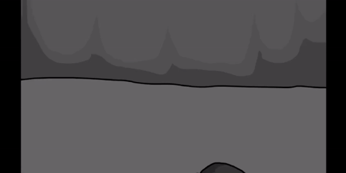 Cartoon Character With Red Eyes Standing In Front Of Sign Saying FG @ GIF