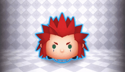Cartoon Character With Red Hair And Green Eyes Crying GIF