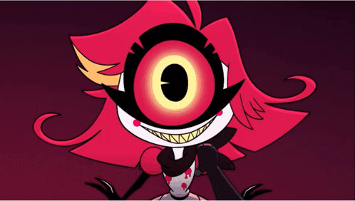 Cartoon Character With Red Hair and Large Eye