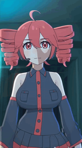 Cartoon Character With Red Hair and Microphone