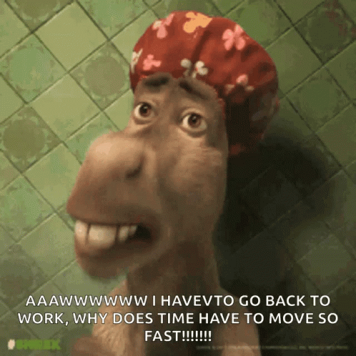 Cartoon Character with Shower Cap