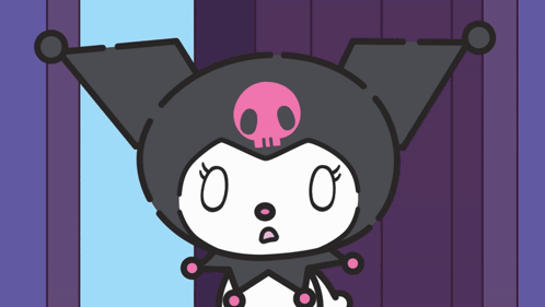 Cartoon Character With Skull Head GIF