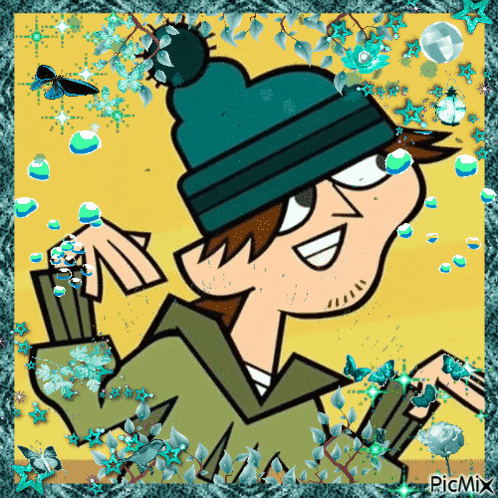 Cartoon Character With Skull Shirt at Bulletin Board
