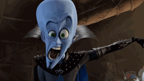 Cartoon Character With Spiked Cape and Huge Head