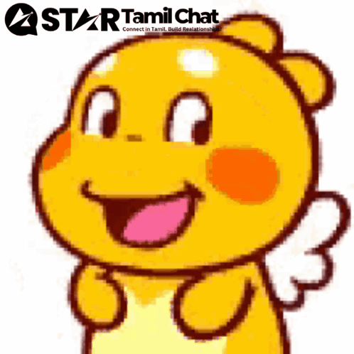 Cartoon Character With Star Tamil Chat