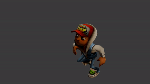 Cartoon Character With Subway Hat