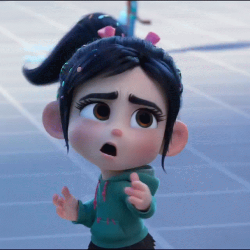 Cartoon Character with Surprised Expression