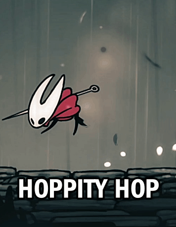 Cartoon Character With Sword Saying Hoppity Hop GIF