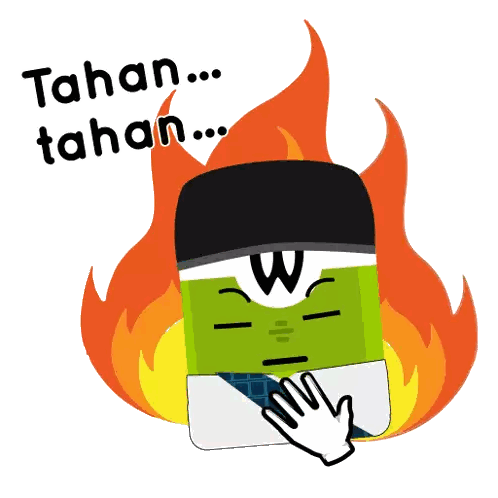 Cartoon Character With Tahan Tahan