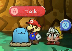 Cartoon Character With Talk Button GIF