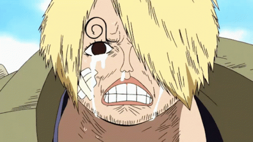 Cartoon Character With Tear Coming Out Of Nose GIF