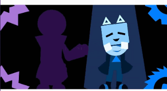 Cartoon Character With Triangle