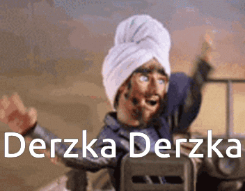 Cartoon Character with Turban Derzka Derzka