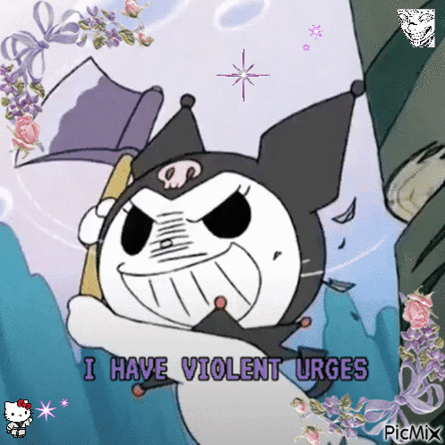 Cartoon Character with Violent Urges