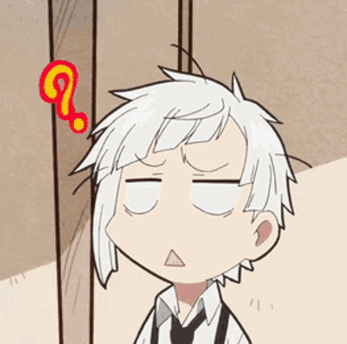 Cartoon Character With White Hair Making Funny Face GIF