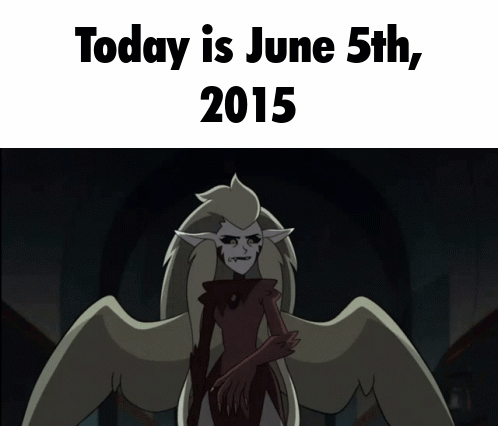 Cartoon Character With Wings Today Is June 5th 2015