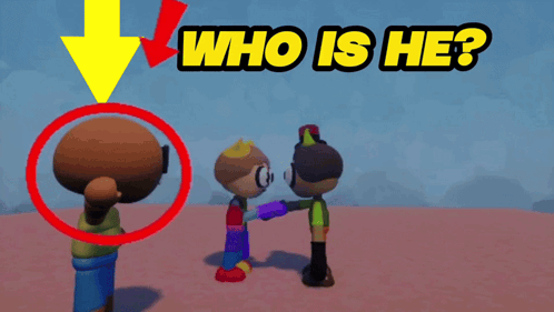 Cartoon Character With Yellow Arrow Saying Who Is He