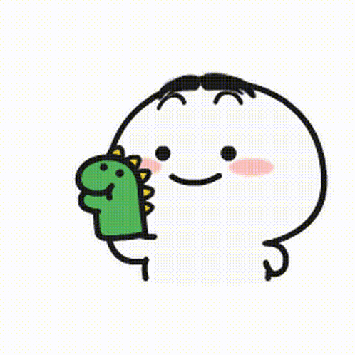 Cartoon Character With Yellow Bandana And Smile GIF