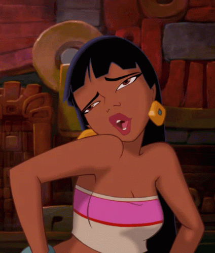 Cartoon Character with Yellow Earring