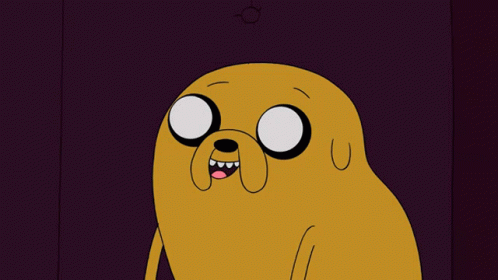 Cartoon Character With Yellow Face on Purple Background