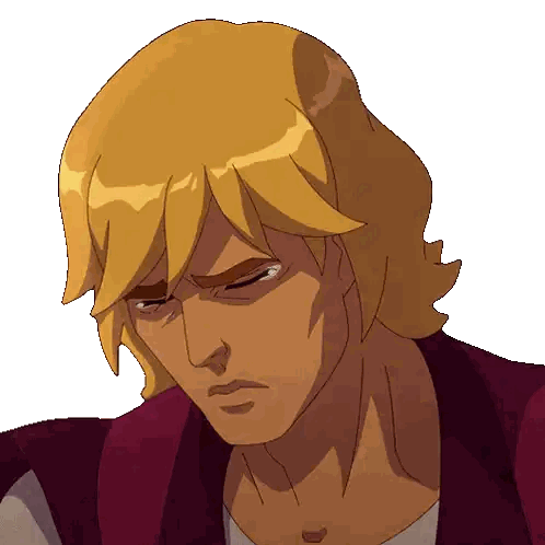 Cartoon Character with Yellow Hair