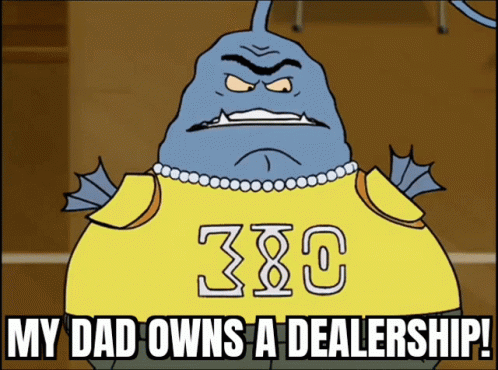 Cartoon Character With Yellow Shirt Saying 380 GIF
