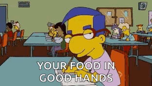 Cartoon Character with Your Food in Good Hands