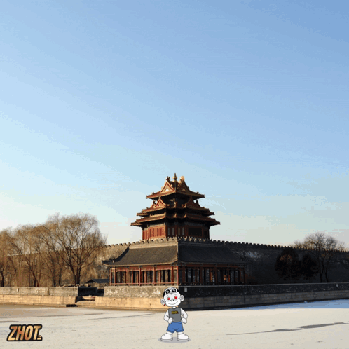 Cartoon Character with Zhou