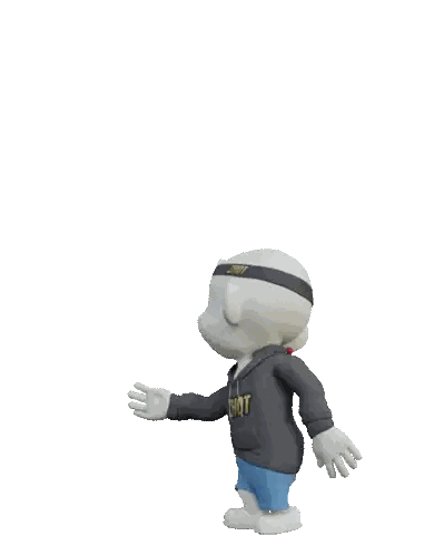 Cartoon Character with Zhuo Sweatshirt